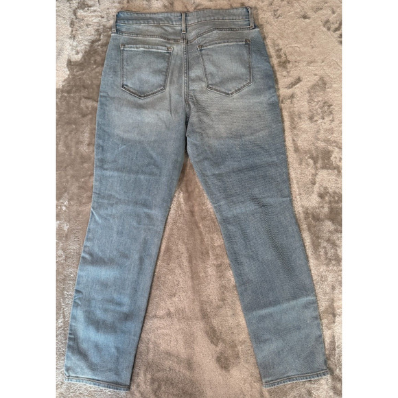 Old Navy High Rise Wow Straight Blue Jeans Womens 10 Short Cropped - Picture 2 of 5